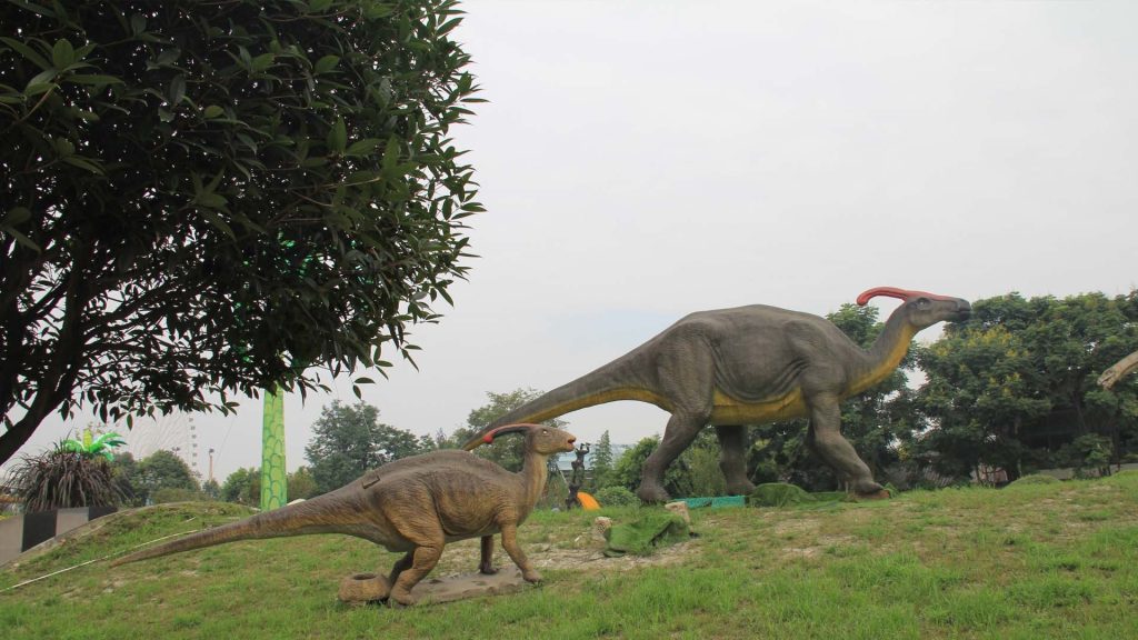 Animatronic Parasaurolophus Model