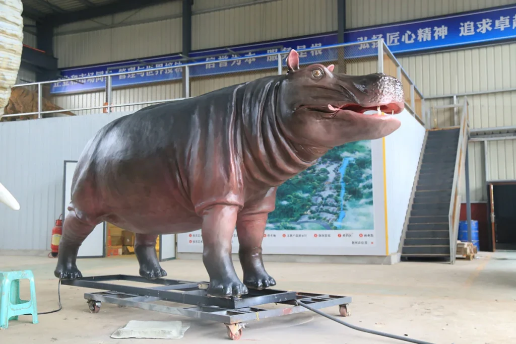 Life-Size Animatronic Hippopotamus